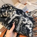DIOR new sunflower cashmere scarf, premium version, size: 30x180cm - Image 9