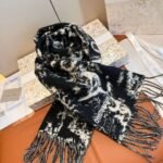 DIOR new sunflower cashmere scarf, premium version, size: 30x180cm - Image 7