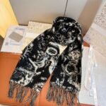 DIOR new sunflower cashmere scarf, premium version, size: 30x180cm - Image 2