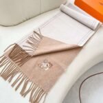 Hermès double-sided cashmere scarf, premium version, made of cashmere material, size: 32 x 180cm - Image 11