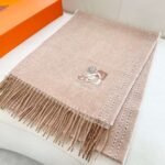 Hermès double-sided cashmere scarf, premium version, made of cashmere material, size: 32 x 180cm - Image 4