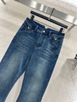 Valentino new distressed velvet flared jeans are of high quality. - Image 8