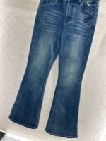 Valentino new distressed velvet flared jeans are of high quality. - Image 5