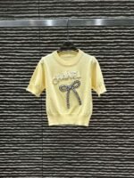 Chanel 3D Letter Bow Knitted T-shirt - Image 8