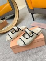 miumiu woolen knitted slippers - Image 4