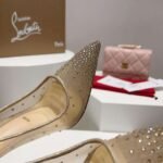 CistianLouboutin stiletto sandals with rhinestones, high-end version, 10cm highCistianLouboutin - Image 3
