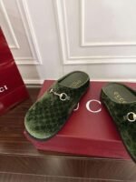 GUCCI New Women’s Velvet Slippers, Premium Version, Sizes 36-42 - Image 3