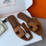 Hermès Oasis Epsom leather H sandals 1:1 material premium version 35-42 - Image 2