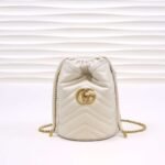 GUCCI Bucket bag, premium version, made of lambskin. Dimensions: 19x17cm