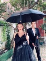 Chanel Umbrella Double sided Black Technology L R. C coating