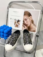 DIOR embroidered canvas flat casual shoes - Image 12