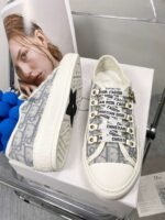 DIOR embroidered canvas flat casual shoes - Image 3