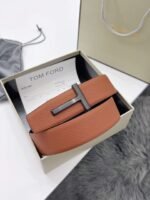Tom Ford belt premium version width 3.8cm cowhide material - Image 14