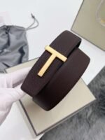 Tom Ford belt premium version width 3.8cm cowhide material - Image 12