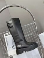 CELINE Autumn and Winter Long Martin Boots Premium Edition 5cm Thick Calfskin Material - Image 7