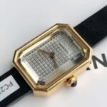 Chanel Black Gold Sugar Cube Women’s Quartz Watch Size 19.7×15.2mm High-quality high-end watches - Image 9