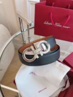 Ferragamo belt premium version width 3.5cm genuine leather material - Image 8