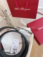 Ferragamo belt premium version width 3.5cm genuine leather material - Image 7