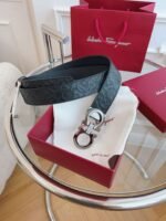 Ferragamo belt premium version width 3.5cm genuine leather material - Image 5