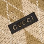 Gucci diamond plaid round neck sweater with holes - Image 4