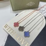 Van Cleef & Arpels vca single flower four-leaf clover necklace high quality V gold material workmanship details 1:1 - Image 4