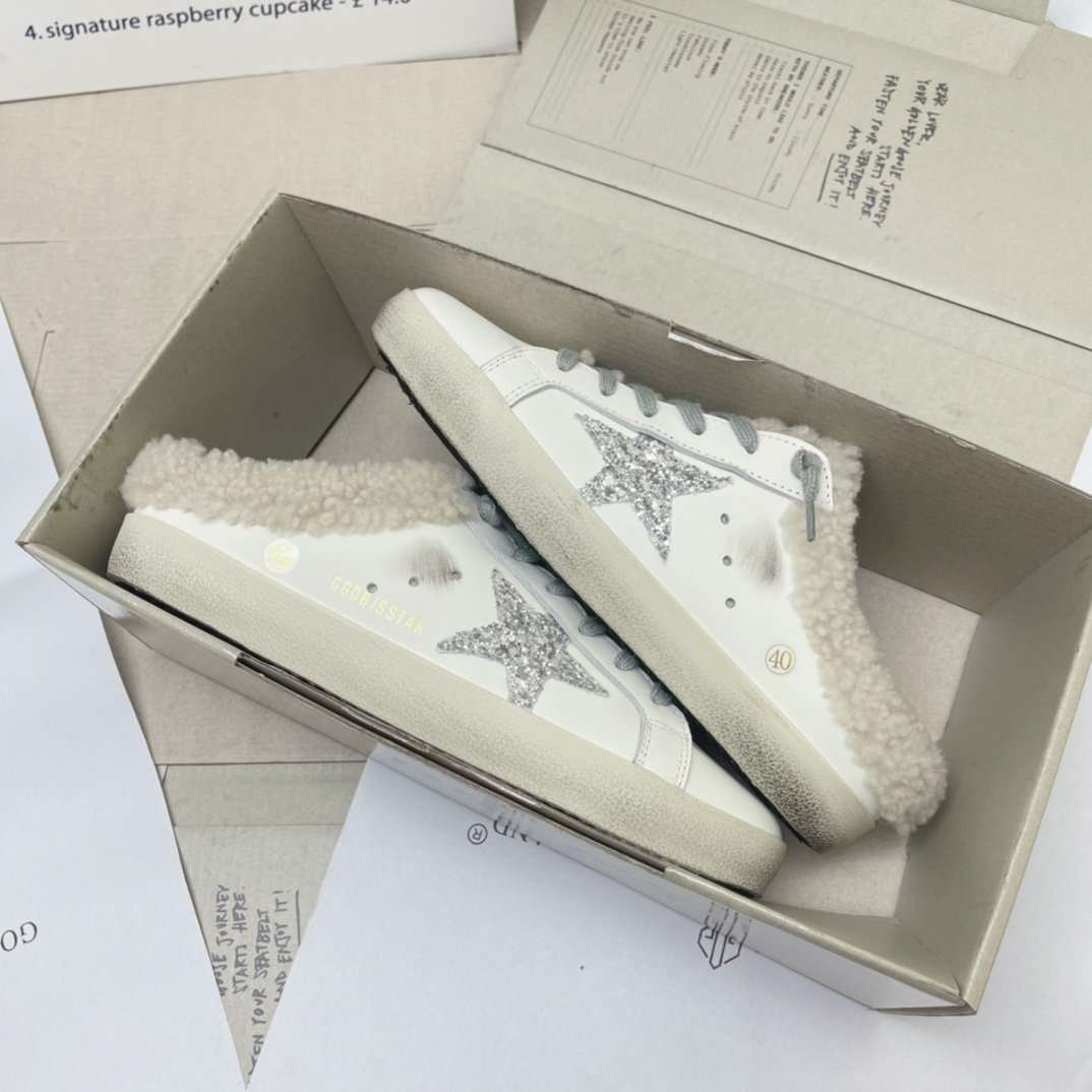 i1694586235_361_0.jpg Golden Goose New autumn and winter small dirty shoes lining lamb wool material - Image 1