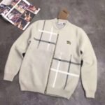 Burberry check cardigan thick coat