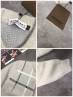 Burberry check cardigan thick coat - Image 9