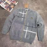 Burberry check cardigan thick coat - Image 8