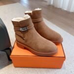 Hermès classic Kelly boots are made of calfskin leather and lambskin leather lining. High-end autumn and winter boots - Image 3