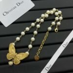 DIOR Premium version of butterfly pearl necklace - Image 9