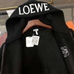 Loewe 2024 New Embroidered Mink Fleece Hooded Sweater Jacket Premium Edition - Image 10