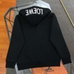 Loewe 2024 New Embroidered Mink Fleece Hooded Sweater Jacket Premium Edition - Image 2