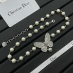 DIOR Premium version of butterfly pearl necklace - Image 4