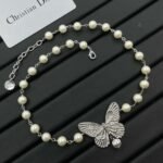 DIOR Premium version of butterfly pearl necklace - Image 2