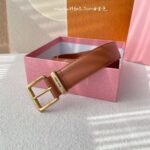 miumiu Premium version belt made of genuine leather width 3.5cm - Image 9