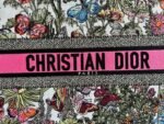 DIOR Embroidered floral tote bag 26.5X21X14cm - Image 6