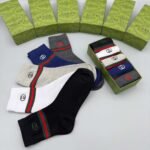 GUCCI Men’s and Women’s Same Socks, Box of 5 Pairs