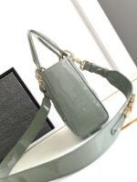 DIOR Cowhide patent leather Lady Diana handbag high-end version1:1 size 20x17x8cm - Image 7