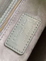 DIOR Cowhide patent leather Lady Diana handbag high-end version1:1 size 20x17x8cm - Image 6