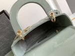 DIOR Cowhide patent leather Lady Diana handbag high-end version1:1 size 20x17x8cm - Image 2