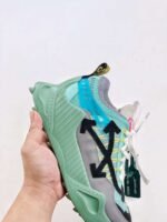 Off-White sneakers Black white Green mosaic color - Image 10
