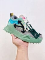 Off-White sneakers Black white Green mosaic color - Image 12
