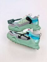 Off-White sneakers Black white Green mosaic color - Image 2