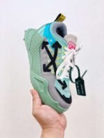 Off-White sneakers Black white Green mosaic color - Image 6