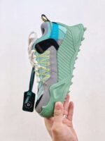 Off-White sneakers Black white Green mosaic color - Image 8