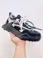 Off-White sneakers Black white Green mosaic color