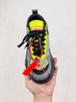 Off-White sneakers Black white Green mosaic color - Image 14