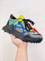 Off-White sneakers Black white Green mosaic color - Image 19