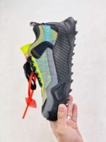 Off-White sneakers Black white Green mosaic color - Image 15